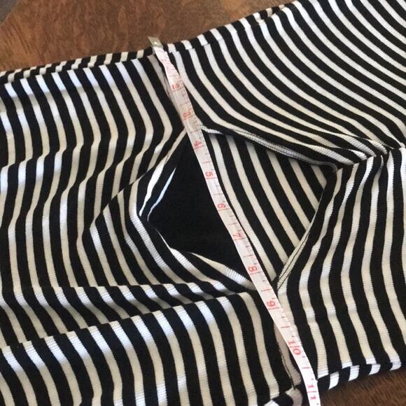 Black white striped mini dress cut out goth witchy rave indie xs / small - Picture 8 of 9